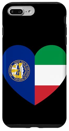 Nebraska and Italy Flags: Heart Shaped Unity Hülle für iPhone 7 Plus/8 Plus Nebraska and Italy Flags: Heart Shaped Unity Hülle für iPhone 7 Plus/8 Plus von Italy Love Pride Merch