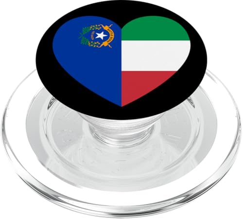 Nevada and Italy Flags: Heart Shaped Unity PopSockets PopGrip für MagSafe Nevada and Italy Flags: Heart Shaped Unity PopSockets PopGrip für MagSafe von Italy Love Pride Merch