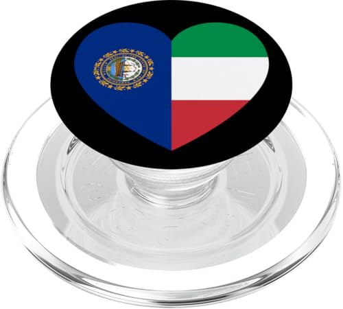 New Hampshire and Italy Flags: Heart Shaped Unity PopSockets PopGrip für MagSafe New Hampshire and Italy Flags: Heart Shaped Unity PopSockets PopGrip für MagSafe von Italy Love Pride Merch