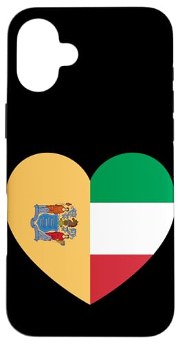 New Jersey and Italy Flags: Heart Shaped Unity Hülle für iPhone 16 Plus New Jersey and Italy Flags: Heart Shaped Unity Hülle für iPhone 16 Plus von Italy Love Pride Merch