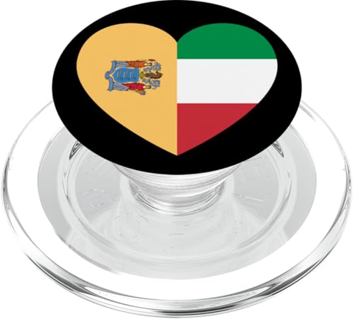 New Jersey and Italy Flags: Heart Shaped Unity PopSockets PopGrip für MagSafe New Jersey and Italy Flags: Heart Shaped Unity PopSockets PopGrip für MagSafe von Italy Love Pride Merch