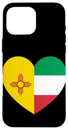 New Mexico and Italy Flags: Heart Shaped Unity Hülle für iPhone 16 Pro Max New Mexico and Italy Flags: Heart Shaped Unity Hülle für iPhone 16 Pro Max von Italy Love Pride Merch