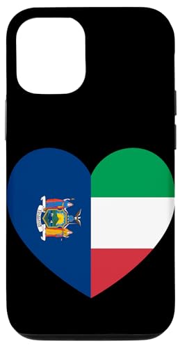 New York and Italy Flags: Heart Shaped Unity Hülle für iPhone 12/12 Pro New York and Italy Flags: Heart Shaped Unity Hülle für iPhone 12/12 Pro von Italy Love Pride Merch
