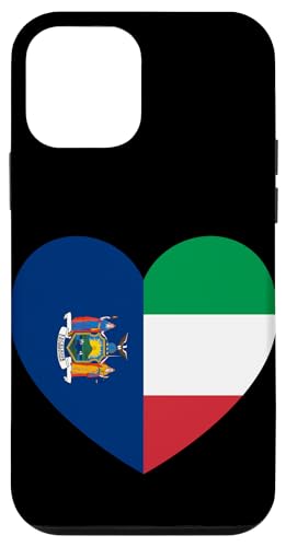 New York and Italy Flags: Heart Shaped Unity Hülle für iPhone 12 mini New York and Italy Flags: Heart Shaped Unity Hülle für iPhone 12 mini von Italy Love Pride Merch