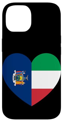 New York and Italy Flags: Heart Shaped Unity Hülle für iPhone 14 New York and Italy Flags: Heart Shaped Unity Hülle für iPhone 14 von Italy Love Pride Merch