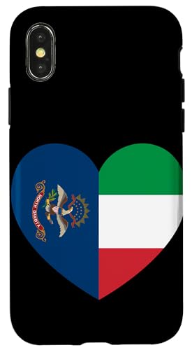 North Dakota and Italy Flags: Heart Shaped Unity Hülle für iPhone X/XS North Dakota and Italy Flags: Heart Shaped Unity Hülle für iPhone X/XS von Italy Love Pride Merch