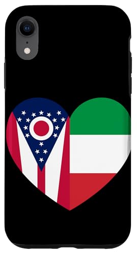 Ohio and Italy Flags: Heart Shaped Unity Hülle für iPhone XR Ohio and Italy Flags: Heart Shaped Unity Hülle für iPhone XR von Italy Love Pride Merch