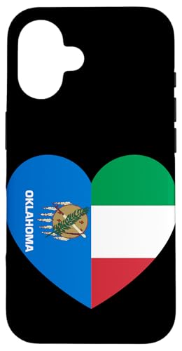 Oklahoma and Italy Flags: Heart Shaped Unity Hülle für iPhone 16 Oklahoma and Italy Flags: Heart Shaped Unity Hülle für iPhone 16 von Italy Love Pride Merch