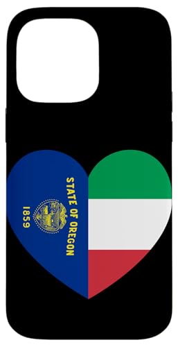 Oregon and Italy Flags: Heart Shaped Unity Hülle für iPhone 14 Pro Max Oregon and Italy Flags: Heart Shaped Unity Hülle für iPhone 14 Pro Max von Italy Love Pride Merch