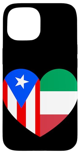 Puerto Rico and Italy Flags: Heart Shaped Unity Hülle für iPhone 15 Puerto Rico and Italy Flags: Heart Shaped Unity Hülle für iPhone 15 von Italy Love Pride Merch