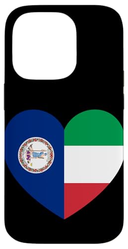 Virginia and Italy Flags: Heart Shaped Unity Hülle für iPhone 14 Pro Virginia and Italy Flags: Heart Shaped Unity Hülle für iPhone 14 Pro von Italy Love Pride Merch