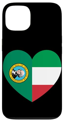 Washington and Italy Flags: Heart Shaped Unity Hülle für iPhone 13 Washington and Italy Flags: Heart Shaped Unity Hülle für iPhone 13 von Italy Love Pride Merch