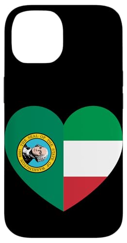 Washington and Italy Flags: Heart Shaped Unity Hülle für iPhone 14 Washington and Italy Flags: Heart Shaped Unity Hülle für iPhone 14 von Italy Love Pride Merch