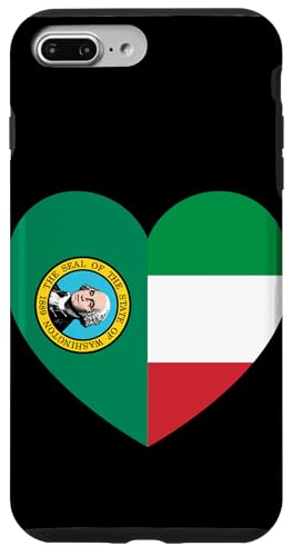 Washington and Italy Flags: Heart Shaped Unity Hülle für iPhone 7 Plus/8 Plus Washington and Italy Flags: Heart Shaped Unity Hülle für iPhone 7 Plus/8 Plus von Italy Love Pride Merch