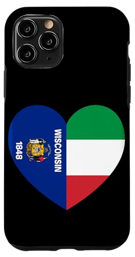 Wisconsin and Italy Flags: Heart Shaped Unity Hülle für iPhone 11 Pro Wisconsin and Italy Flags: Heart Shaped Unity Hülle für iPhone 11 Pro von Italy Love Pride Merch