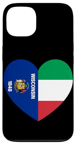Wisconsin and Italy Flags: Heart Shaped Unity Hülle für iPhone 13 Wisconsin and Italy Flags: Heart Shaped Unity Hülle für iPhone 13 von Italy Love Pride Merch