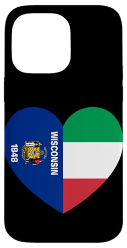 Wisconsin and Italy Flags: Heart Shaped Unity Hülle für iPhone 14 Pro Max Wisconsin and Italy Flags: Heart Shaped Unity Hülle für iPhone 14 Pro Max von Italy Love Pride Merch