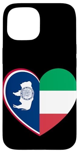 Wyoming and Italy Flags: Heart Shaped Unity Hülle für iPhone 15 Wyoming and Italy Flags: Heart Shaped Unity Hülle für iPhone 15 von Italy Love Pride Merch