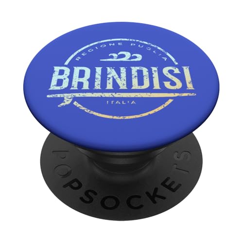 Brindisi Italien - Retro Brindisi Italia Vintage Surf PopSockets Klebender PopGrip Brindisi Italien - Retro Brindisi Italia Vintage Surf PopSockets Klebender PopGrip von Italy Shoreline Apparel