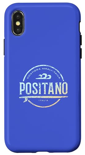 Positano-Küste Italien - Retro Positano Italia Vintage Surf Hülle für iPhone X/XS Positano-Küste Italien - Retro Positano Italia Vintage Surf Hülle für iPhone X/XS von Italy Shoreline Apparel
