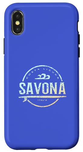 Savona Italien - Retro Savona Italia Vintage Surf Hülle für iPhone X/XS Savona Italien - Retro Savona Italia Vintage Surf Hülle für iPhone X/XS von Italy Shoreline Apparel