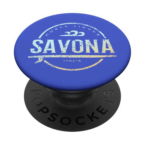 Savona Italien - Retro Savona Italia Vintage Surf PopSockets Klebender PopGrip Savona Italien - Retro Savona Italia Vintage Surf PopSockets Klebender PopGrip von Italy Shoreline Apparel