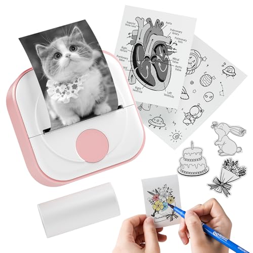 Itari Q02 Mini Drucker- Facelifting T02 Thermodrucker zum Lernen, Etikettendrucker für Notizen, Tagebuch, Memo, Foto, Journal, Bluetooth Fotodrucker für Smartphone, mit 1 Rolle Papier Itari Q02 Mini Drucker- Facelifting T02 Thermodrucker zum Lernen, Etikettendrucker für Notizen, Tagebuch, Memo, Foto, Journal, Bluetooth Fotodrucker für Smartphone, mit 1 Rolle Papier von Itari