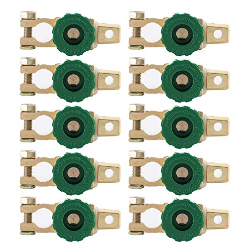 10 -pcs Batterie -Trennungsanschlussschalter Zinklegungskupfer, 400A für Autoboot -Motorrad, Geeignet für Batterieklemme 16-17 Mm, Einfach zu Bedienen und Installieren 10 -pcs Batterie -Trennungsanschlussschalter Zinklegungskupfer, 400A für Autoboot -Motorrad, Geeignet für Batterieklemme 16-17 Mm, Einfach zu Bedienen und Installieren von Itonash