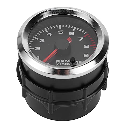 52mm/2in Universal 7 Farben Tachometermesser 0-10000 U/min Gauge, 0-10000 U/min für Autos, Motorräder von Itonash