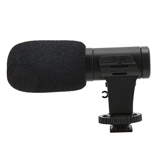 Itonash Mikrofon MIC 06, ABS-Material, Winddichter Schwamm, 1/4-Zoll-Schraube, Plug-and-Play, Externe Stromversorgung, Schwarz von Itonash