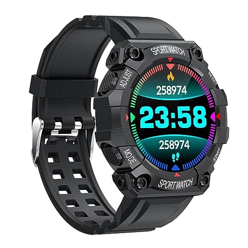 Itonash Smartwatch Fitness, IP67 wasserdichte Aktivitätstracker, Fitnessuhr mit Blutsauerstoff-Herzfrequenz-Schlafmonitor, Bluetooth-Sprachanruf-kompatibles Android-iOS-Telefon (Schwarz) von Itonash