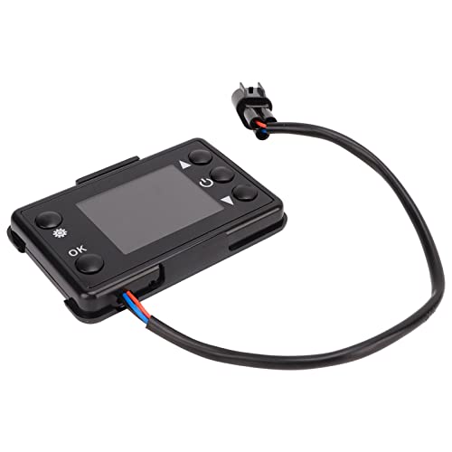 Luftheizung LCD-Steuersc Halter Monitor, 12V/24V Mini-Fernbedienung für Autos LKWs Schiffe, Unterstützung Zeit Einstellung, Öl Elektrizität Temperatur Einstellbar, Ausstattung von Itonash