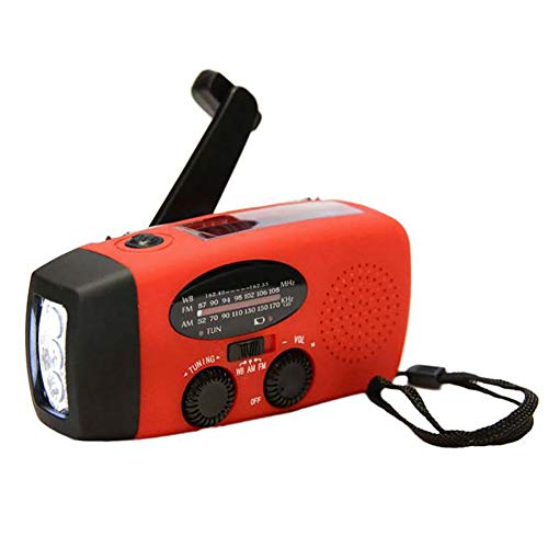 Tragbares Notfallradio mit Kurbel und Solarenergie, LED-Taschenlampe, 3 Lichter, USB-Ladegerät für Handy, AM/FM/NOAA, ideal für Camping, Wandern, Überleben und Heimgebrauch Tragbares Notfallradio mit Kurbel und Solarenergie, LED-Taschenlampe, 3 Lichter, USB-Ladegerät für Handy, AM/FM/NOAA, ideal für Camping, Wandern, Überleben und Heimgebrauch von Itonash