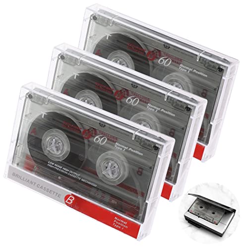 Audio Cassette Empty Cassette Tapes: Recorder CD & DVD Player Cassette 60 Minutes Time Low-Noise Surface Walkman Cassette Pre-Voltage Micro Voice Cassette with Music Radio Pack of (5 Brick) von Itoyx