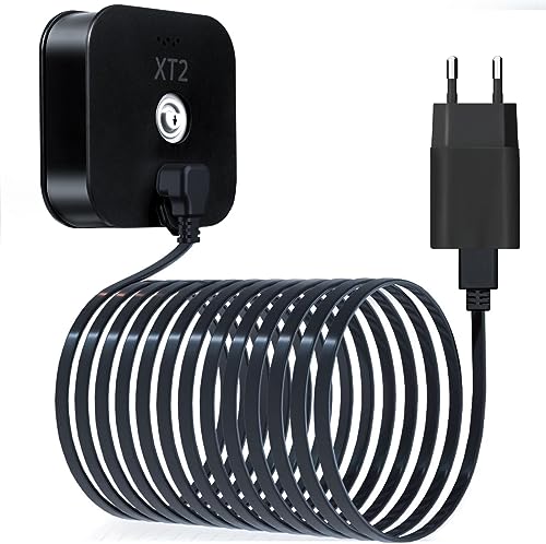 Itramax 3M Blink XT XT2 Ladekabel mit Ladegerät,Wandadapter Stromversorgung und rechtwinkligen Micro USB Flach Kabel,Indoor Outdoor Wasserdichtes Netzteil Stromkabel für Blink XT XT2 Kamera von Itramax