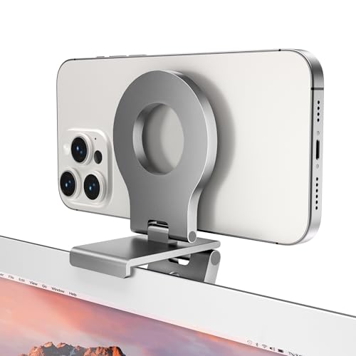 Itramax Continuity Kamera Mount, Magnetische Camera Halterung für Studio Display, Haltbar Webcam-Halterung für iPhone 16 15 14 13 12,iOS 16 A/pple iMac&MacBook macOS 13 Ventura,Mag-Safe Case Itramax Continuity Kamera Mount, Magnetische Camera Halterung für Studio Display, Haltbar Webcam-Halterung für iPhone 16 15 14 13 12,iOS 16 A/pple iMac&MacBook macOS 13 Ventura,Mag-Safe Case von Itramax