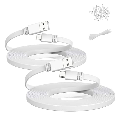 Itramax Micro USB Kabel 3M 2er pack,Extra langes Micro USB Ladekabel,Kabel-Ladegerät für Neos Smartcam,Yi Cam,Nest Cam,Indoor Outdoor Blink XT Camera,Wyze Cam,Furbo Dog,Arlo Q von Itramax