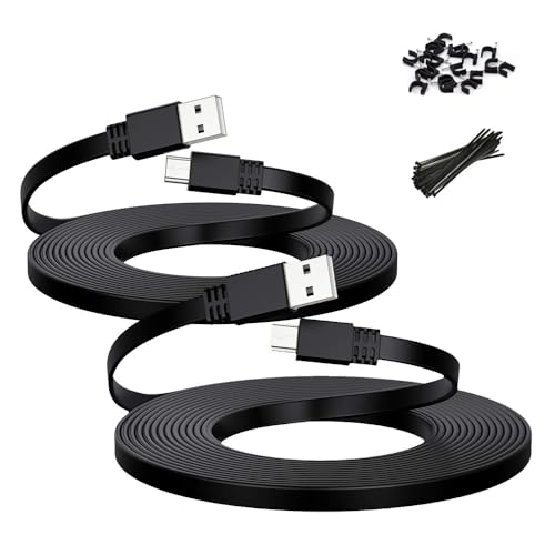 Itramax Micro USB Kabel 9M 2-Stück,Langes 30 FT Micro USB Ladekabel Cable Power Cord für Neos Smartcam,Yi Cam,Nest Cam,Indoor Outdoor Blink XT Camera,Wyze Cam,Furbo Dog,Arlo Q,Netvue,Xbox One 8 10 von Itramax