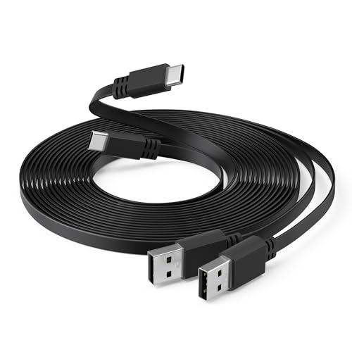 Itramax USB A auf USB C Ladekabel 9M 2 Pack,Langes Flaches Type-A 2.0 zu USBC Ladekabel,Kompatibel mit PS5/Playstation 4 5,Xbox Series,Switch Pro Controller,Wyze Cam Pro Kabel Itramax USB A auf USB C Ladekabel 9M 2 Pack,Langes Flaches Type-A 2.0 zu USBC Ladekabel,Kompatibel mit PS5/Playstation 4 5,Xbox Series,Switch Pro Controller,Wyze Cam Pro Kabel von Itramax