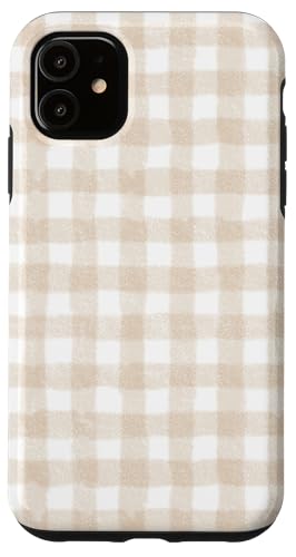 Beige Gingham-Ästhetik Hülle für iPhone 11 Beige Gingham-Ästhetik Hülle für iPhone 11 von ItsAlwaysSummer