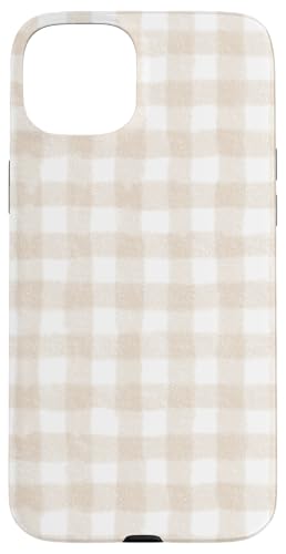 Beige Gingham-Ästhetik Hülle für iPhone 15 Plus Beige Gingham-Ästhetik Hülle für iPhone 15 Plus von ItsAlwaysSummer
