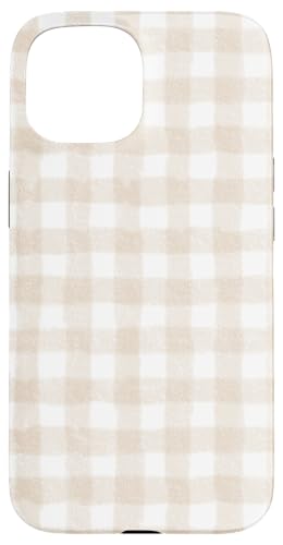 Beige Gingham-Ästhetik Hülle für iPhone 15 Beige Gingham-Ästhetik Hülle für iPhone 15 von ItsAlwaysSummer