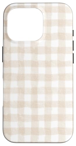 Beige Gingham-Ästhetik Hülle für iPhone 16 Pro Beige Gingham-Ästhetik Hülle für iPhone 16 Pro von ItsAlwaysSummer
