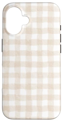 Beige Gingham-Ästhetik Hülle für iPhone 16 Beige Gingham-Ästhetik Hülle für iPhone 16 von ItsAlwaysSummer