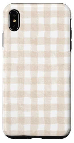 Beige Gingham-Ästhetik Hülle für iPhone XS Max Beige Gingham-Ästhetik Hülle für iPhone XS Max von ItsAlwaysSummer