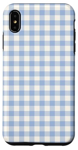 Blauer Gingham-Ästhetik Hülle für iPhone XS Max von ItsAlwaysSummer