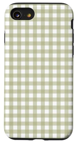 Grüner Gingham-Ästhetik Hülle für iPhone SE (2020) / 7 / 8 von ItsAlwaysSummer