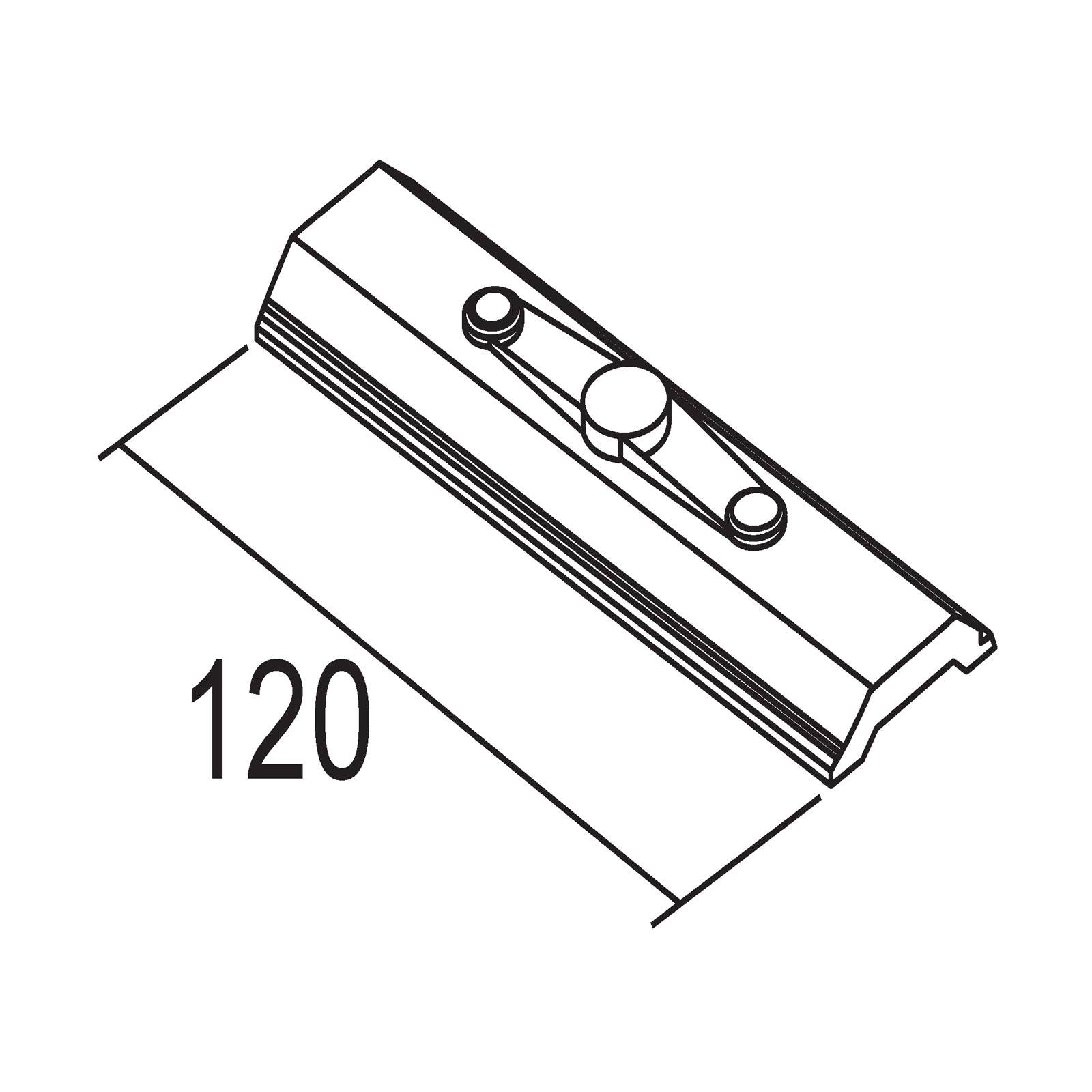 Ivela Aufhängungsplatte, Länge 120mm von Ivela