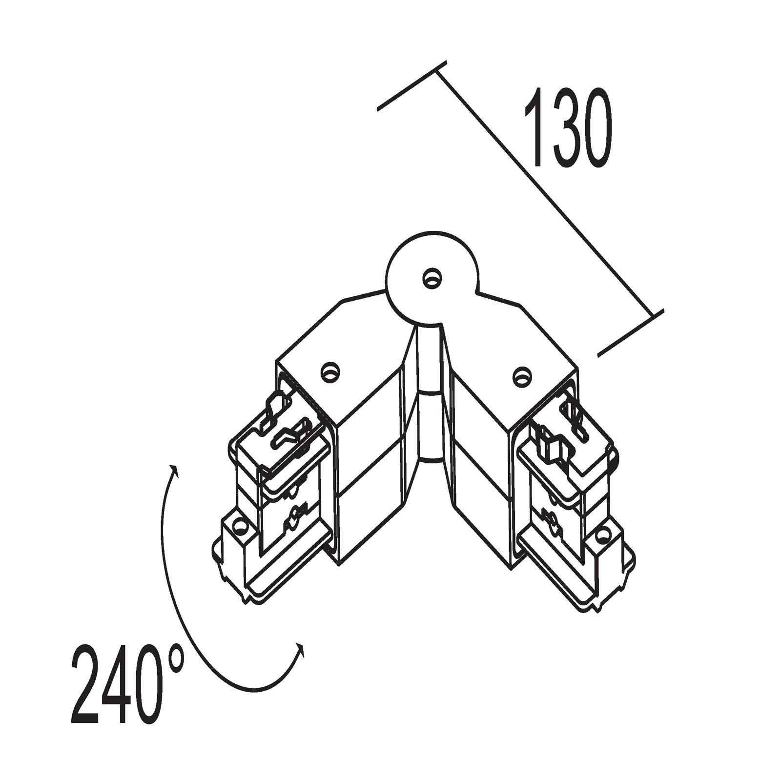 Ivela Schwenkverbinder 3-Phasen-System LKM weiß von Ivela