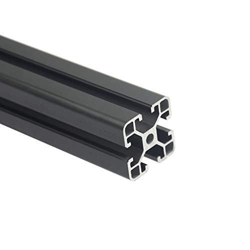 Iverntech 1 Stück 500 mm 4040 Europäischer Standard eloxierte Linearschiene Schwarzes Aluminium-Profilextrusion mit 8-mm-Schlitz der Serie 40 für 3D-Drucker und CNC-DIY-Lasergraviermaschine Iverntech 1 Stück 500 mm 4040 Europäischer Standard eloxierte Linearschiene Schwarzes Aluminium-Profilextrusion mit 8-mm-Schlitz der Serie 40 für 3D-Drucker und CNC-DIY-Lasergraviermaschine von Iverntech